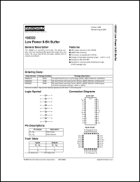 100322QIX datasheet:  Low Power 9-Bit Buffer 100322QIX