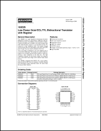 100329QC datasheet:  Low Power Octal ECL/TTL Bidirectional Translator with Register 100329QC