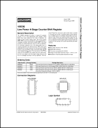 100336SCX datasheet:  Low Power 4-Stage Counter/Shift Register 100336SCX