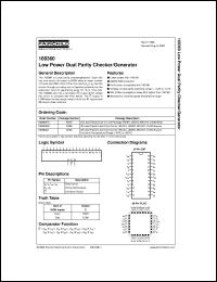 100360QIX datasheet:  Low Power Dual Parity Checker/Generator 100360QIX