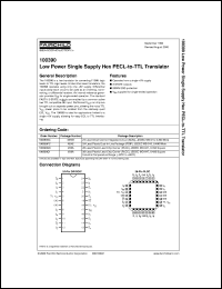 100390SCX datasheet:  Low Power Single Supply Hex ECL-to-TTL Translator 100390SCX