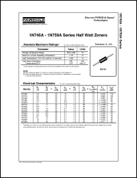 1N746A datasheet:  Half Watt Zeners 1N746A