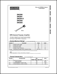 2N3390 datasheet:   NPN General Purpose Amplifier 2N3390