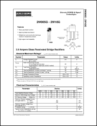 2W04G datasheet:  2.0 Ampere Glass Passivated Bridge Rectifiers 2W04G