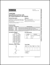 74ABT2240CMTC datasheet:  Octal Buffer/Line Driver with 25 Ohm Series Resistors in the Outputs 74ABT2240CMTC