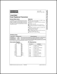 74ABT2952CMTC datasheet:  Octal Registered Transceiver [Advanced] 74ABT2952CMTC