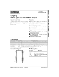 74ABT573CMSA datasheet:  Octal D-Type Latch with 3-STATE Outputs 74ABT573CMSA