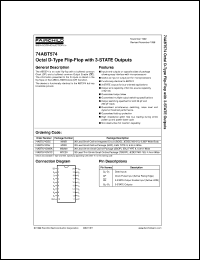 74ABT574CSJX datasheet:  Octal D-Type Flip-Flop with 3-STATE Outputs [Advanced] 74ABT574CSJX