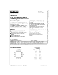 74ABT899CSCX datasheet:  9-Bit Latchable Transceiver with Parity Generator/Checker 74ABT899CSCX