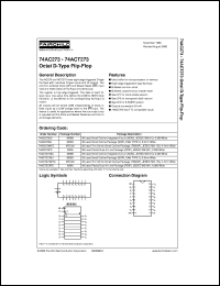 74AC273SCX datasheet:  Octal D-Type Flip-Flop 74AC273SCX