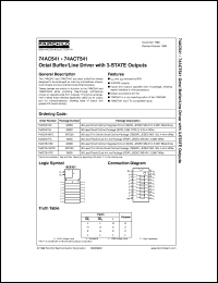 74AC541SJ datasheet:  Octal Buffer/Line Driver with 3-STATE Outputs 74AC541SJ