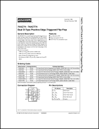 74AC74SC datasheet:  Dual D-Type Positive Edge-Triggered  Flip-Flop 74AC74SC