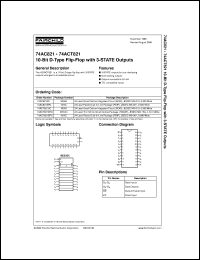 74AC821SC datasheet:  10-Bit D-Type Flip-Flop with 3-STATE Outputs 74AC821SC