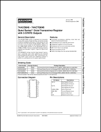 74ACQ646SPC datasheet:  Quiet Series Octal Transceiver/Register with 3-STATE Outputs 74ACQ646SPC