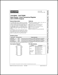 74ACQ646CW datasheet:  Quiet Series Octal Transceiver/Register with 3-STATE Outputs 74ACQ646CW