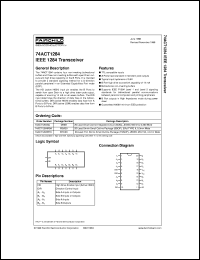 74ACT1284MSAX datasheet:  IEEE1284 Transceiver 74ACT1284MSAX