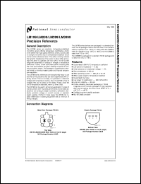 LM399H datasheet: Precision Reference LM399H