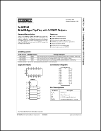 74ACT534SCX datasheet:  Octal D Flip-Flop with 3-STATE Outputs 74ACT534SCX