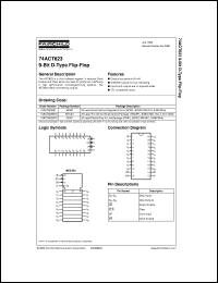 74ACT823SCX datasheet:  9-Bit D-Type Flip-Flop 74ACT823SCX