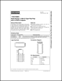 74ACTQ823SCX datasheet:  Quiet Series 9-Bit D-Type Flip-Flop with 3-STATE Outputs 74ACTQ823SCX