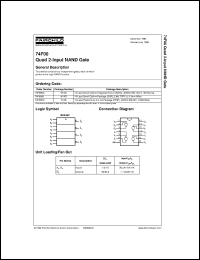 74F00CW datasheet:  Quad 2-Input NAND Gate 74F00CW