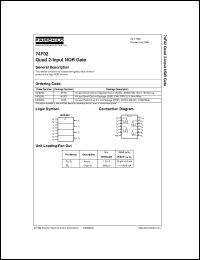 74F02SJ datasheet:  Quad 2-Input NOR Gate 74F02SJ