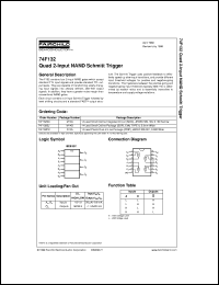 74F132SCX datasheet:  Quad 2-Input NAND Schmitt Trigger 74F132SCX