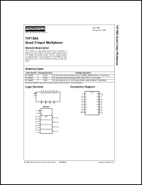 74F158ASCX datasheet:  Quad 2-Input Multiplexer 74F158ASCX