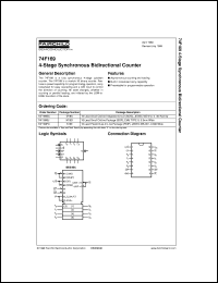 74F169SCX datasheet:  4-State Synchronous Bidirectional Counter 74F169SCX