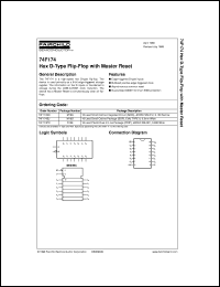 74F174SJX datasheet:  Hex D-Type Flip-Flop with Master Reset 74F174SJX