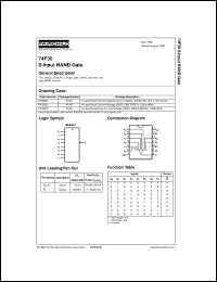 74F30PC datasheet:  8-Input NAND Gate 74F30PC