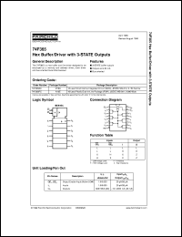 74F365SCX datasheet:  Hex Buffer/Driver with 3-STATE Outputs 74F365SCX