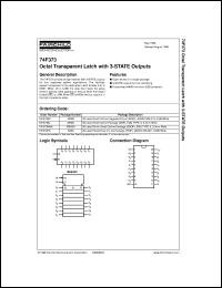 74F373SJX datasheet:  Octal Transparent Latch with 3-STATE Outputs 74F373SJX