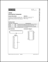 74F521SC datasheet:  8-Bit Identity Comparator 74F521SC