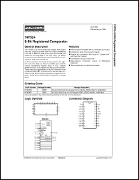 74F524SC datasheet:  8-Bit Registered Comparator 74F524SC