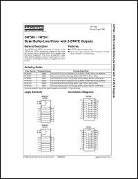 74F540SJ datasheet:  Octal Buffer/Line Driver with 3-STATE Outputs (Inverting) 74F540SJ