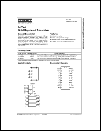 74F544MSAX datasheet:  Octal Registered Transceiver 74F544MSAX