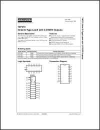 74F573SC datasheet:  Octal D-Type Latch with 3-STATE Outputs 74F573SC