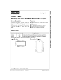 74F623SC datasheet:  Inverting Octal Bus Transceiver with 3-STATE Outputs 74F623SC