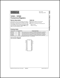 74F651SCX datasheet:  Transceivers/Registers 74F651SCX