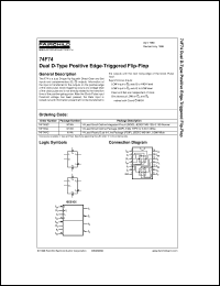 74F74SCX datasheet:  Dual D-Type Positive Edge-Triggered Flip-Flop 74F74SCX