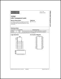 74F843SC datasheet:  9-Bit Transparent Latch 74F843SC