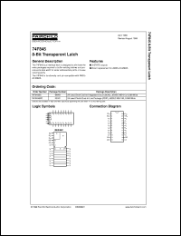 74F845SC datasheet:  8-Bit Transparent Latch 74F845SC