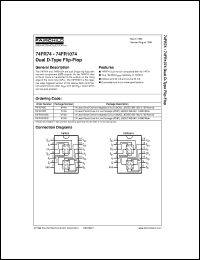 74FR1074PC datasheet:  Dual D-Type Flip-Flop 74FR1074PC