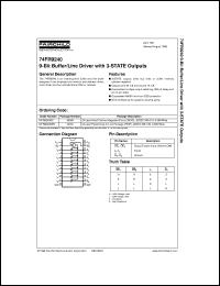 74FR9240SC datasheet:  9-Bit Buffer/Line Driver with 3-STATE Outputs 74FR9240SC