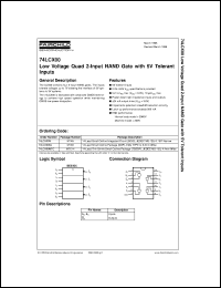 74LCX00SJX datasheet:  Low Voltage Quad 2-Input NAND Gate with 5V Tolerant Inputs 74LCX00SJX