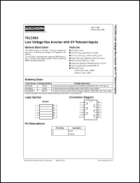 74LCX04SJ datasheet:  Low Voltage Hex Inverter with 5V Tolerant Inputs 74LCX04SJ