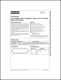 74LCX16373MTD datasheet:  Low-Voltage 16-Bit Transparent Latch with 5V Tolerant Inputs and Outputs 74LCX16373MTD