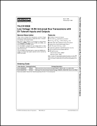 74LCX16500GX datasheet:  Low Voltage 18-Bit Universal Bus Transceivers with 5VTolerant Inputs and Outputs 74LCX16500GX