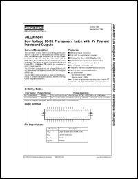 74LCX16841MEA datasheet:  Low-Voltage 20-Bit Transparent Latch with 5V Tolerant Inputs and Outputs 74LCX16841MEA